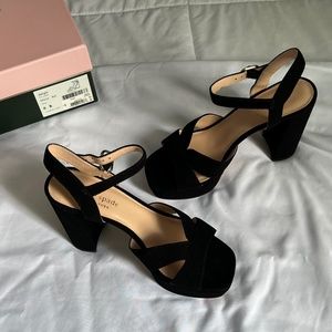 Kate Spade Black Suede Ladies Shoes